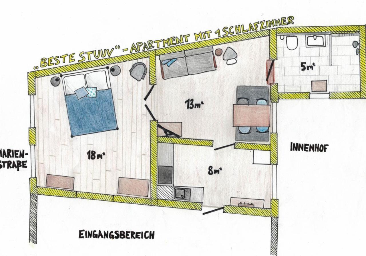 Das Gelbe Haus - Drei Besondere Ferienwohnungen Flensburg Bagian luar foto